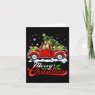 Carte Tortues de mer Conduite Arbre de Noël Truck Turtle