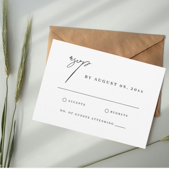 Carte Toscane Aquarelle Illustration Mariage RSVP (Créateur téléchargé)