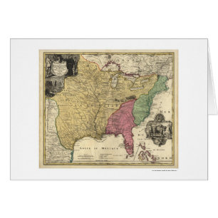 Carte tôt 1763 de l'Amérique