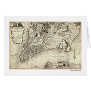Carte tôt 1776 de New York City