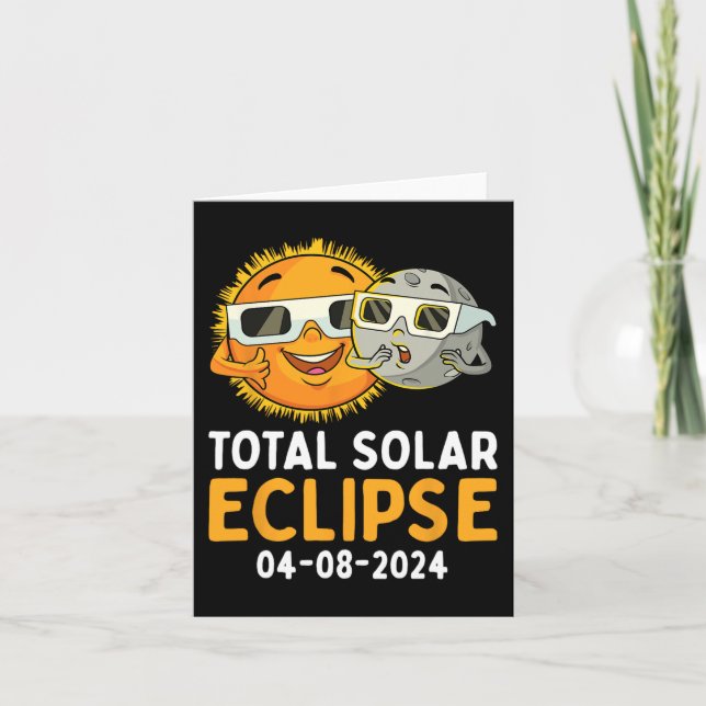 Carte Total Solaire Eclipse 2024 Lunettes Amusants Sun M (Devant)