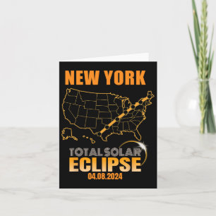 Carte Total Solaire Éclipse New York