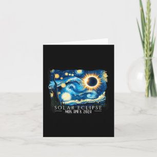 Carte Totalité vintage américaine Starry Night Eclipse S