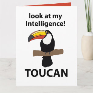 Carte Toucan Bird mignonne drôle