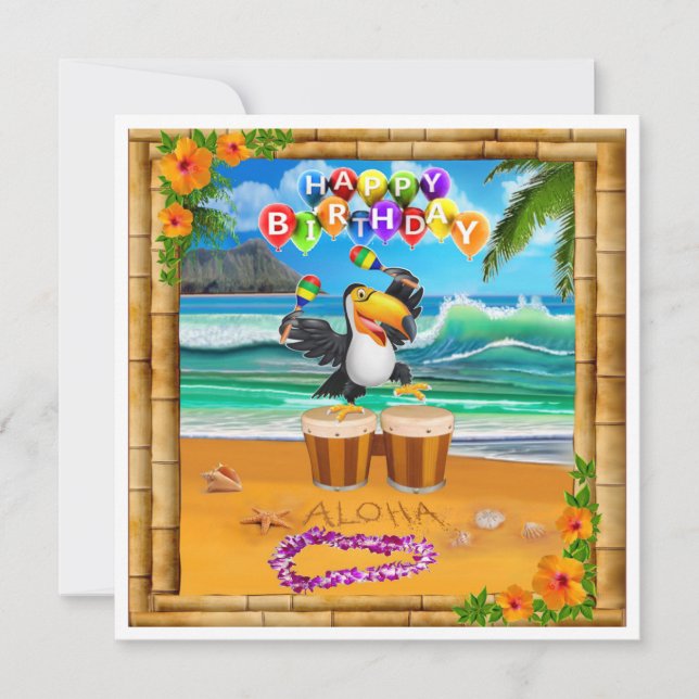 CARTE TOUCAN JOUER (Devant)