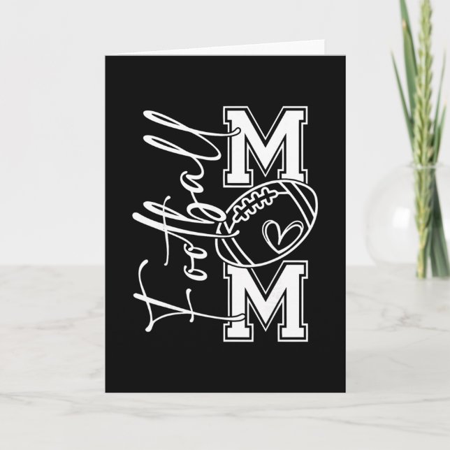 Carte Touchdown Foot américain Maman Jour de match Thank (Devant)