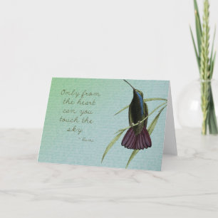 Carte Touchez le colibri du ciel