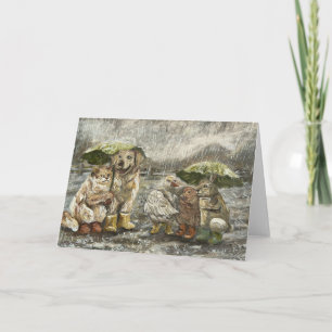 Carte Toujours ensemble Animaux de ferme fantaisistes Pl