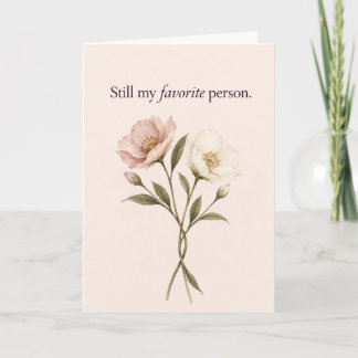 Carte Toujours mon anniversaire floral préféré