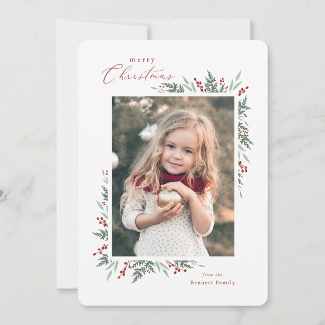 Carte Toujours vert et Baies (Devant)