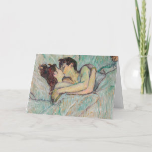 Carte Toulouse-Lautrec - En Lit, Baiser