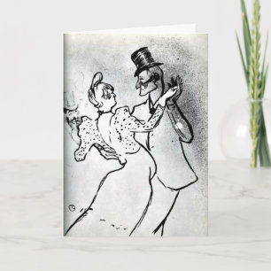 Carte Toulouse-Lautrec : La Goulue et Valentin, Valse