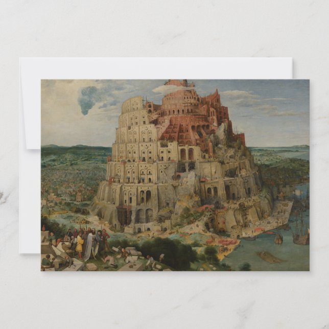 Carte Tour de Babel par Peter Bruegel l'Ancien (Devant)