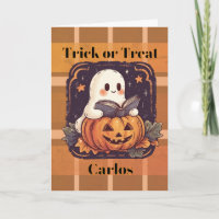 Tour de friandises d'Halloween pour fantôme de cit
