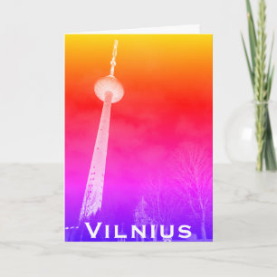 Carte Tour de télévision de Vilnius, Lituanie (Architect