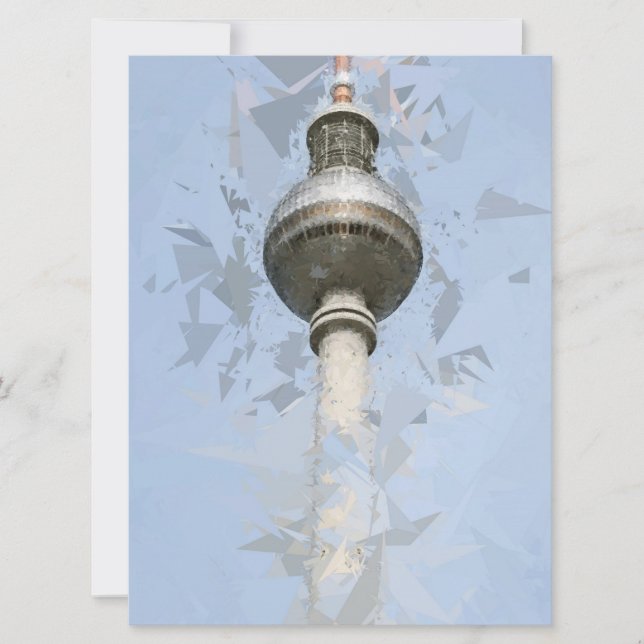 Carte Tour de télévision Fernsehturm Berlin, Allemagne (Devant)