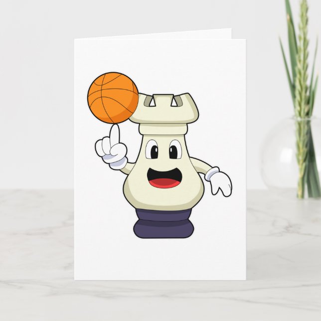Carte Tour d'échecs au sport de basket-ball (Devant)