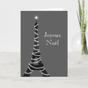 Carte Tour Eiffel gris