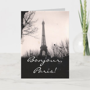 Carte Tour Greeting Card/Eiffel