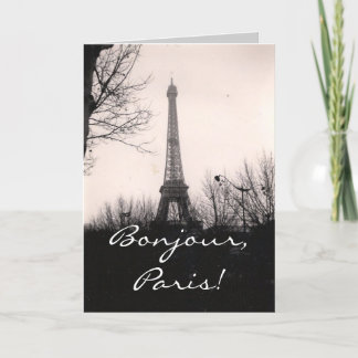 Carte Tour Greeting Card/Eiffel