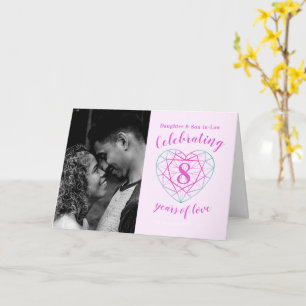 Carte Tourmaline bicolore du 8e anniversaire de la Maria