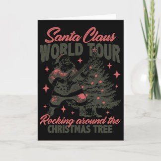 Carte Tournée mondiale de Santa Claus Rocking Around The