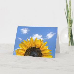 Carte Tournesol à demi-anniversaire