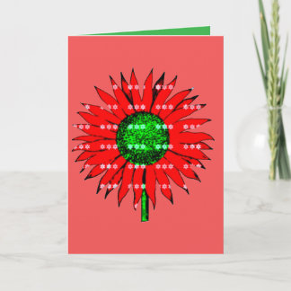 Carte Tournesol de Noël 
