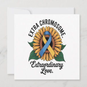 Carte Tournesol de sensibilisation au syndrome de Down