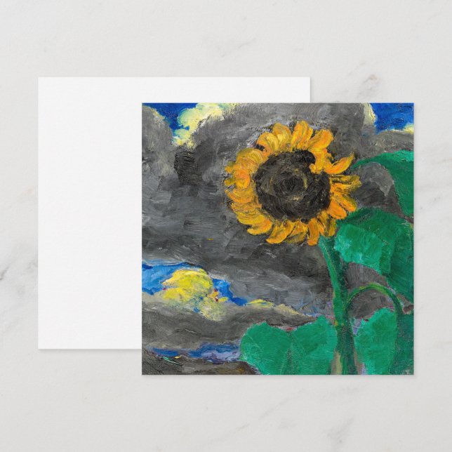Carte Tournesol | Emil Nolde | (Devant / Derrière)
