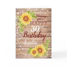 Tournesol floral rustique 30e anniversaire