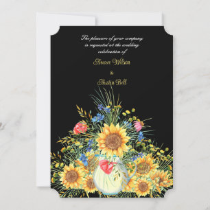 Carte Tournesols Dans Un Vase