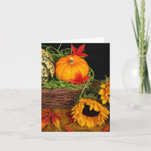 Carte Tournesols de récolte d'automne