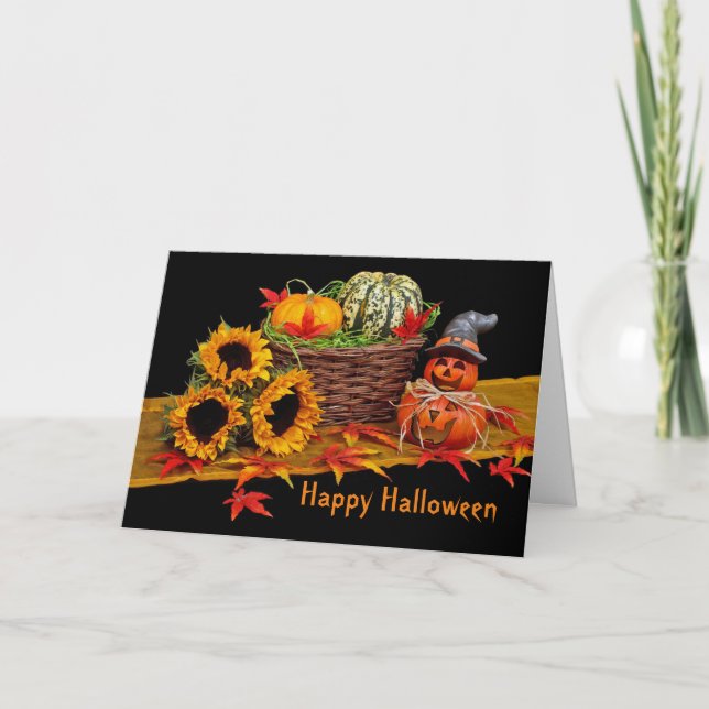 Carte Tournesols Halloween (Devant)