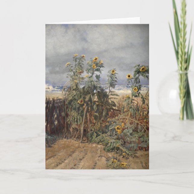 Carte Tournesols sur une plage | Thorvald Niss (Devant)