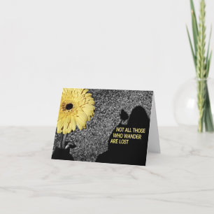 Carte Tous ceux qui errent ne sont pas perdus