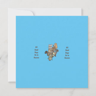 Carte Tous les bons chiens vont au ciel