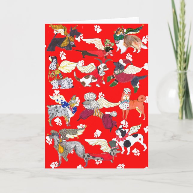 Carte "Tous les chiens sont des anges" Note Card de Gull (Devant)