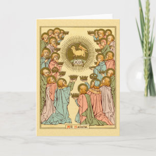 Carte Tous les saints (RLS 19) Salutation blanche
