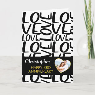 Carte Tout Anniversaire Black Love Texte Coeur Photo