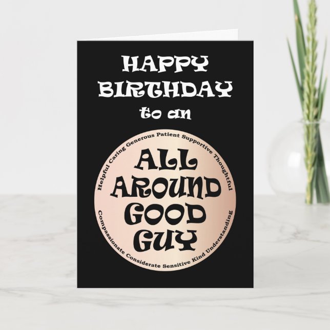 Carte Tout autour de Good Guy Anniversaire (Devant)