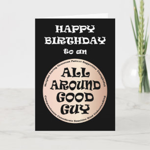 Carte Tout autour de Good Guy Anniversaire