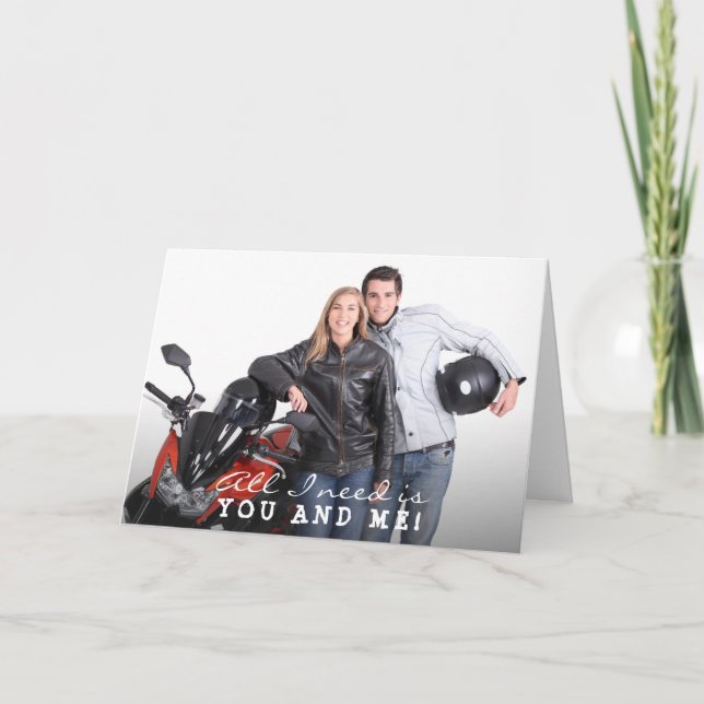 Carte Tout ce dont j'ai besoin, c'est vous et moi Citer  (Devant)