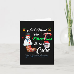 Carte Tout ce dont j'ai besoin pour Noël est un traiteme