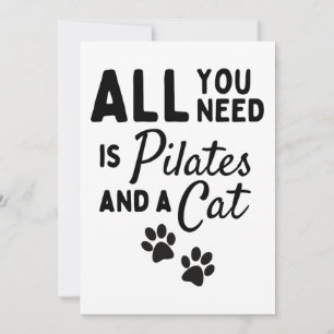 Carte Tout ce dont vous avez besoin, c'est des pilates e
