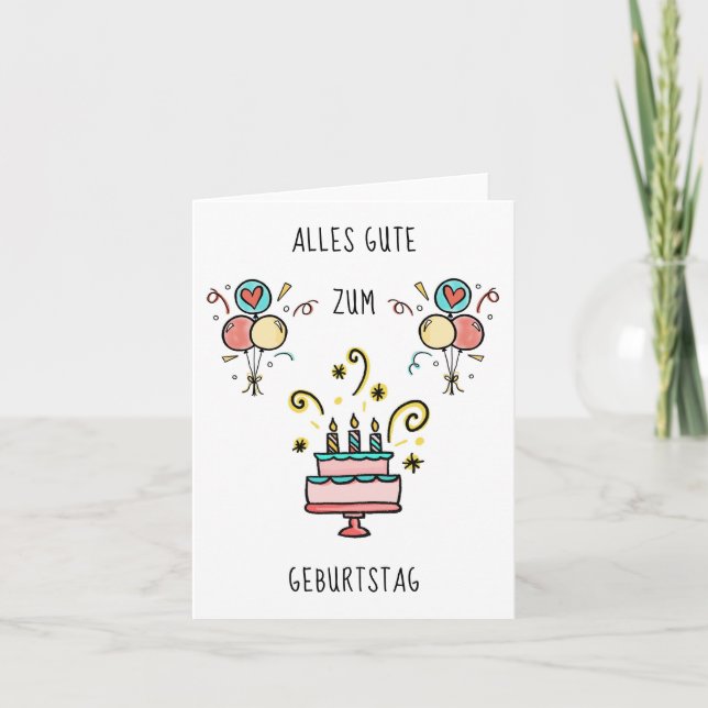Carte Tout le bien à l'anniversaire (Devant)