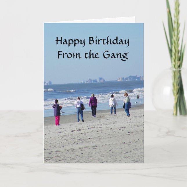 CARTE TOUT LE GANG VOUS DIT ***JOLI ANNIVERSAIRE** (Devant)