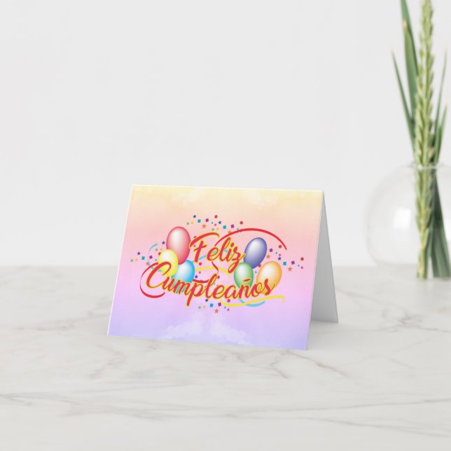 Carte Tout le meilleur pour votre anniversaire | Feliz C (Devant)