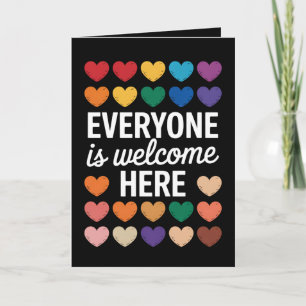 Carte Tout le monde est le bienvenu ici LGBTQ