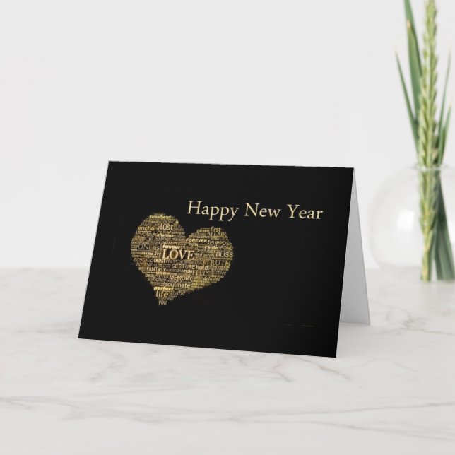 CARTE **TOUT MON AMOUR POUR VOUS** EN 2019 NOUVEL AN (Devant)